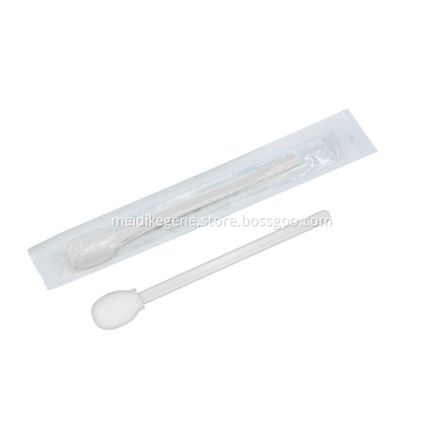 Disposable Oral Specimen Collection Foam Swab with Large Circular Head